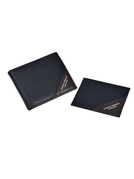 Tumbled Leather Wallet and Cardholder Gift Set
